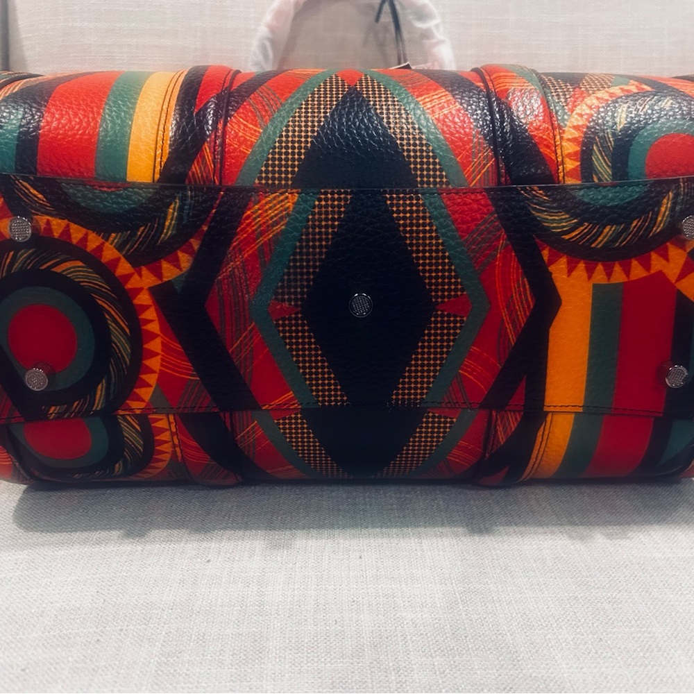 Sassy Jones Dottie Leather Abstract Tribal Handbag - Picture 2 of 4